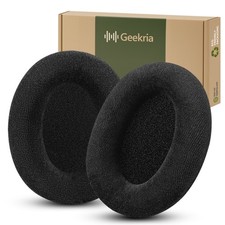 Geekria Velour Ear Pads for Sennheiser HD598, HD598SE, HD599 Headphones Black 