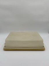 Vtg Tupperware 14  Sheet Cake Taker 622-5 Harvest Gold