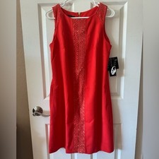 NWT - Nine West Shift Tangerine Dream Dress Size 10