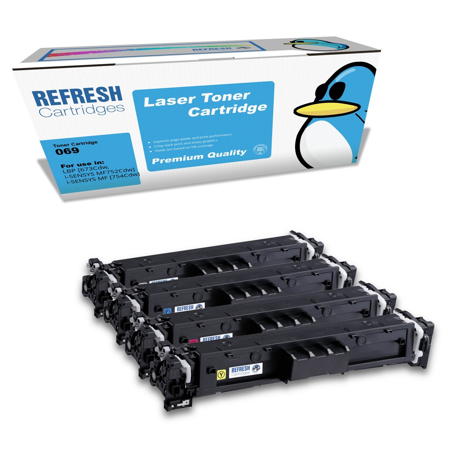 Refresh Cartridges Value Pack 069 Toner Compatible With Canon Printers