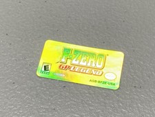 F-Zero GP Legend Holographic Nintendo Gameboy Advance Replacement Label
