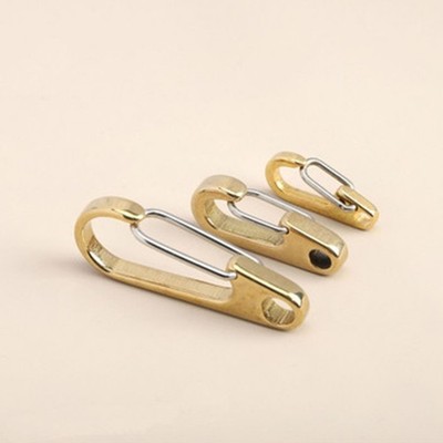 Pure Brass Curtain Clasp Carabiner Clasp for Key Ring for Camping Hiking Travell