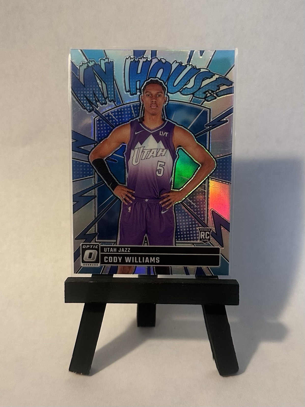 2024-25 Panini Optic Cody Williams #4 My House Holo RC Utah Jazz