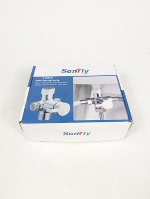 SonTiy Bidet Mixing Valve X002SLP3HF Hot Cold T Adapter Kit Chrome NEW OB