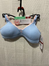 Wonder nation 2 piece t shirt bras light blue/peach ast sz new