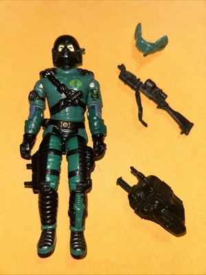 Vintage 1989 Hasbro GI JOE ARAH Night Viper Cobra Action Figure Near Complete HD