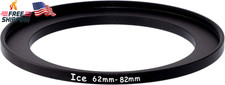 ICE 62Mm to 82Mm Step up Ring Filter/Lens Adapter, Aluminum, Enhancing Effect