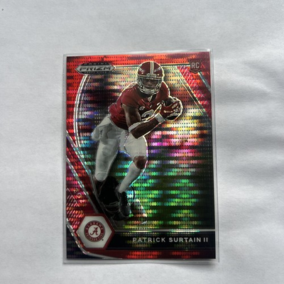 #ad 2021 Panini Prizm Draft Picks Patrick Surtain II #143 Red Pulsar Prizm RC $5.00