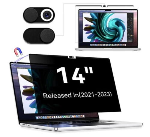 HaruYo Magnetico Filtro Privacy per MacBook Air 13,6 Pollici M4 / M3 / M2 (2025/2024/2023), Protezione per la Privacy Anti Luce Blu e AntiGraffio, Anti-Spy Pellicola di Protezione
