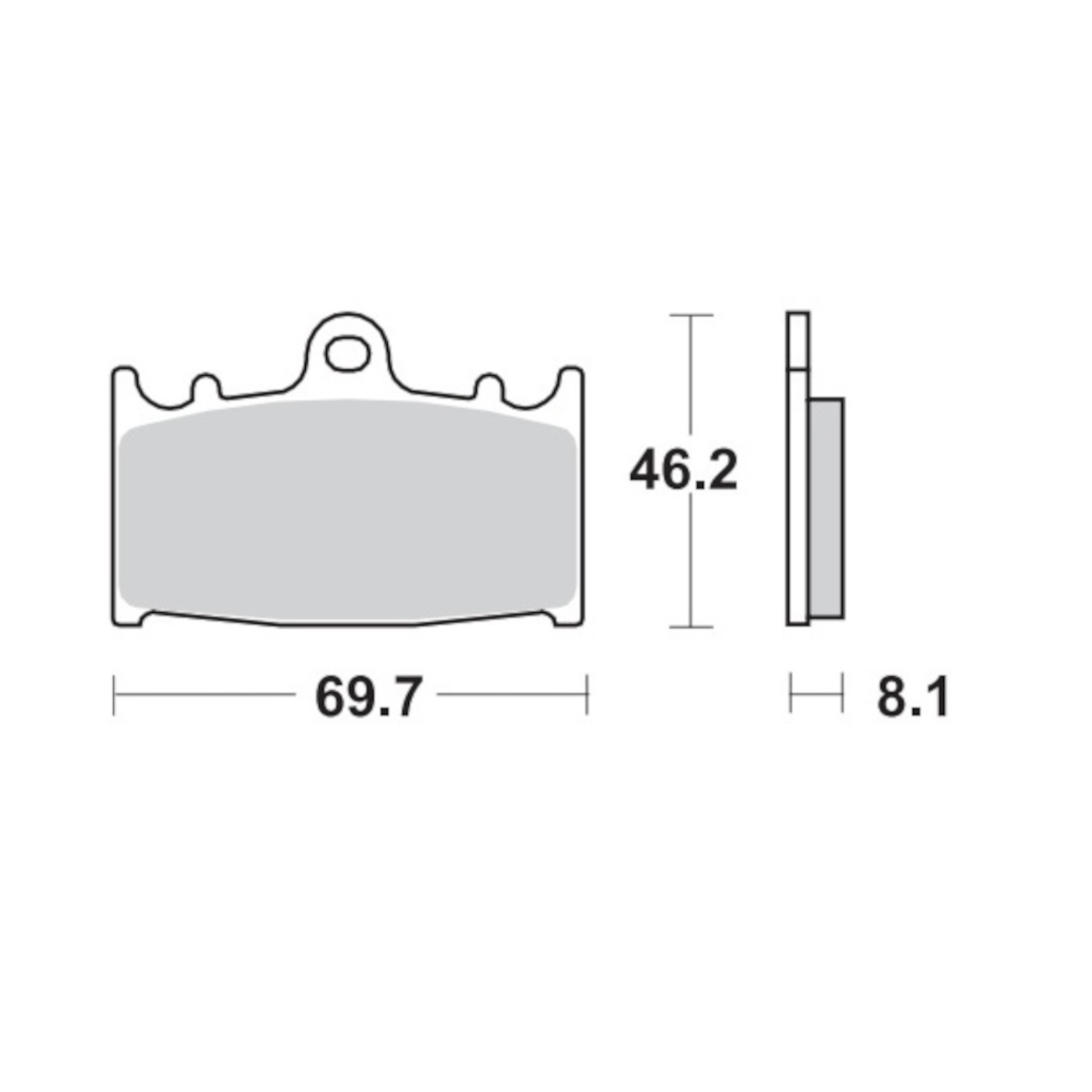 Brake Pads for KAWASAKI VN 1700 VOYAGER 2010 Front Sinter MotoMaster