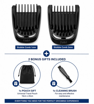 Stoppelschneidemaschine Kamm 1mm + 2mm für PHILIPS Barttrimmer Trimmer Rasierer BT Serie