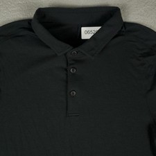 Lululemon Polo Shirt Mens Size Small Black Tech Active Golf Short Sleeve
