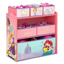 Princess Toy Organizers And Storage Bins Girls Kids Bedroom Playroom Furniture