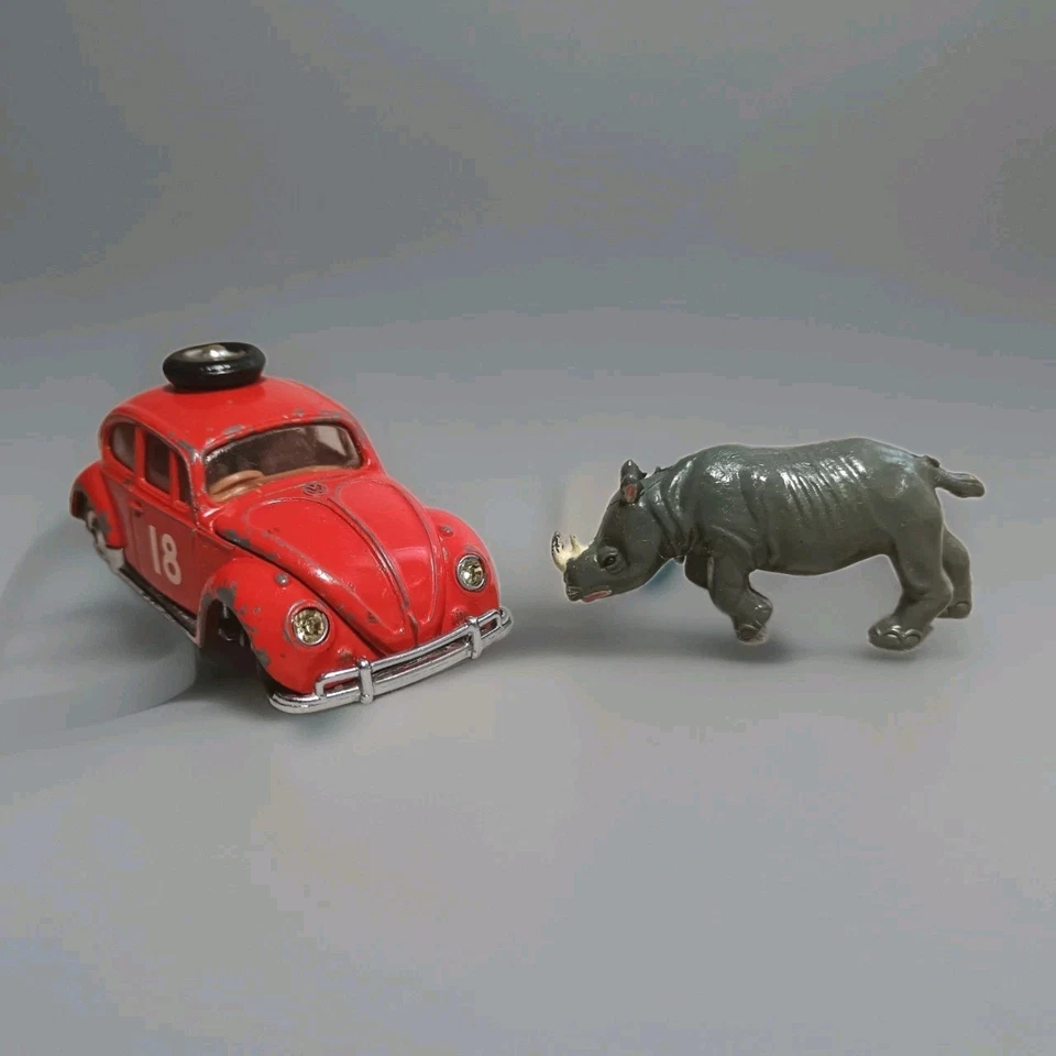 MAGGIOLONE VolksWagen 1200 Saloon / Rinoceronte / ORIGINALE CORGI TOYS 1965 - Immagine 2 di 4