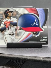 OZZIE ALBIES HELMET RELIC 2022 Topps Update Commemorative Batting Helmet Braves