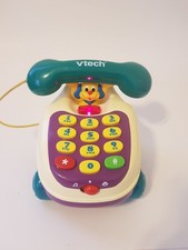 Vintage 2000's Vtech Pull  Play Telephone Toy For Kids