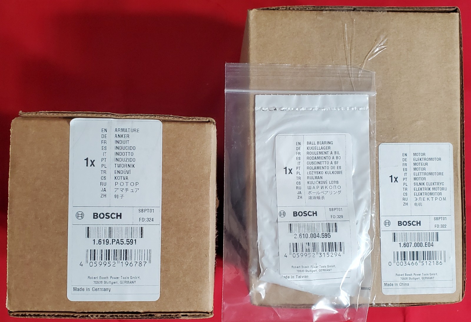NEW BOSCH 1619PA5591 Armature & 1-607-000-E04 FIELD + **Genuine OEM* 4100XC