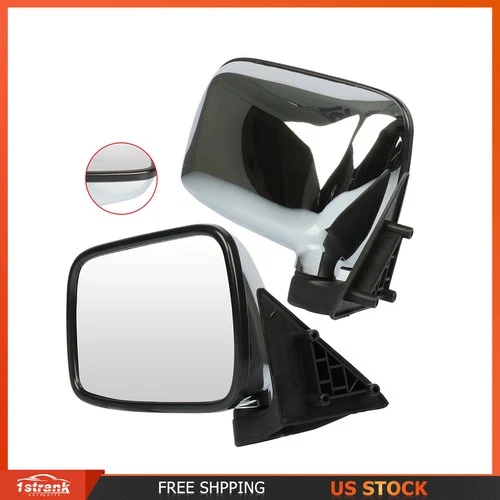 Manual Fold For 1986-1993 MAZDA PICKUP B2200 UB45 Left&Right Side Mirrors Chrome