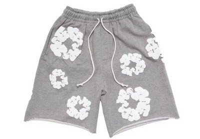 Denim Tears Cotton Wreath Shorts Grey Men s Size (L)