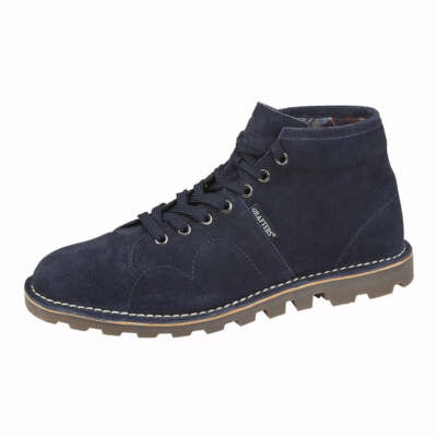 Grafters Monkey Boots 60s 70s 80s Vintage Unisex Navy Real Suede Heritage  B430CS UK