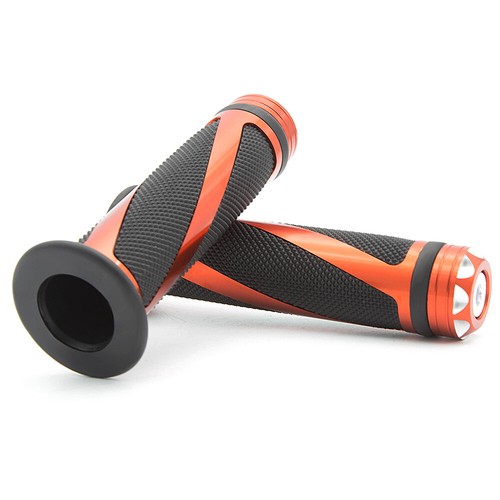 Orange Handle bar Hand Grips Fit Honda CBR125R 300R 500R 600RR 1000RR 954RR - Picture 5 of 8