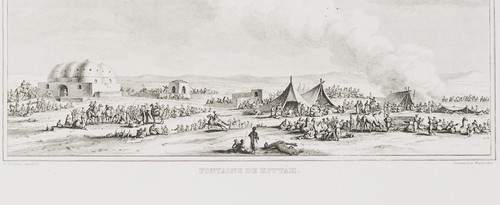 MASQUELIER (*1741) nach BERTAUX (19.Jhd), Wüstenlandschaft, Ägypten, um 1803, Ss - Bild 5 von 5