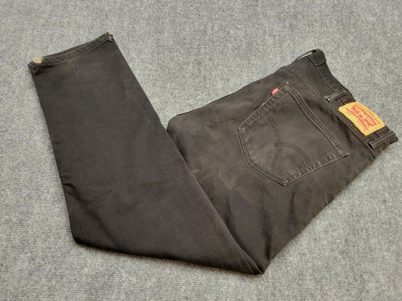 Levis 508 Tapered Fit Mens Jeans Size 40X29 Black | eBay