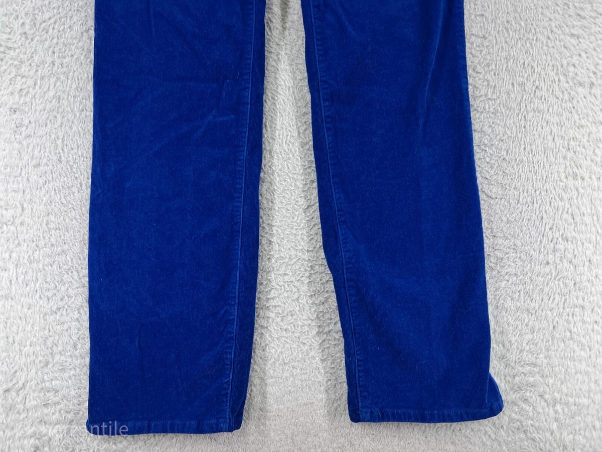 Royalty YMI Pants Womens 14 Blue Corduroy Cotton Blend