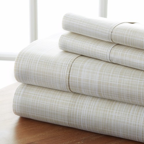 4PC Timeless Fashion Patterns Bed Sheet Set Easy Care Deep Pocket by Kaycie Gray - Picture 38 of 62