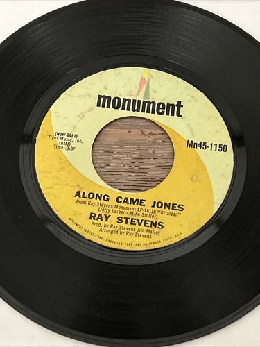 RAY STEVENS Yakety Yak / Along Came Jones MONUMENT MN 45-1150 EX- 45rpm - Picture 4 of 4