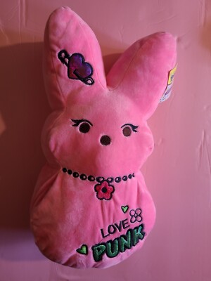 PEEPS* 15'' PINK EASTER Emo Bunny Plush 2023