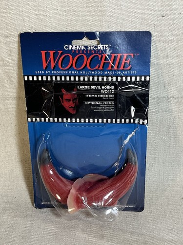 VTG Cinema Secrets Woochie Large Devil Horns Latex Applique USA V6178 