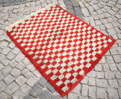 Terrific Turkish Tulu Rug 40'' x 52'' Vintage Anatolian Tulu Wool Pile Area Rug