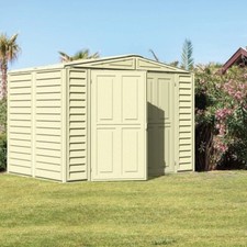 Saffron 8ftx5ft Vinyl Shed Including Foundation Kit