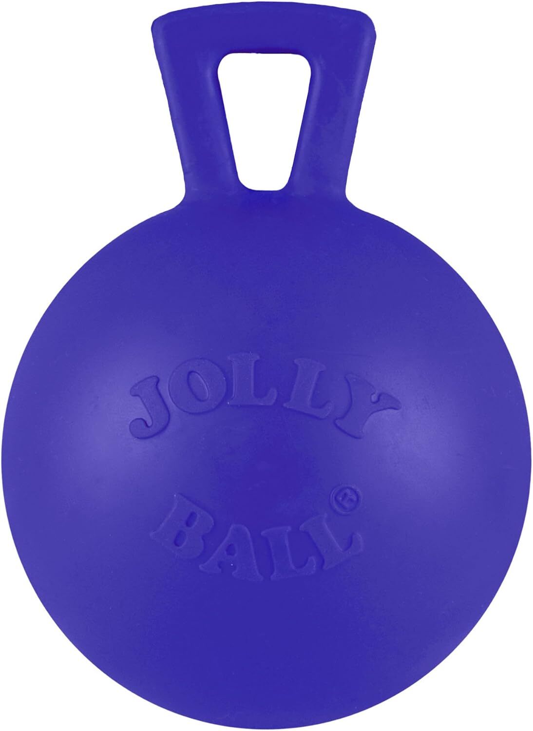 Jolly Pets Tug-n-Toss Heavy Duty Dog Toy Ball with Handle, 4