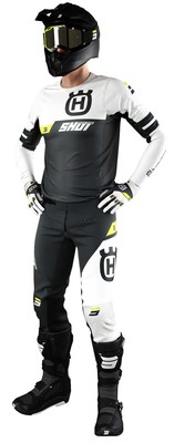 COMPLETO MAGLIA PANTALONI CROSS ENDURO SHOT HUSQVARNA LTD 22 BLACK TG 40 +  XXL | eBay