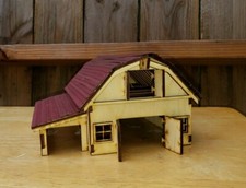 HO Scale Modelleisenbahn Zug Gebäude Scheune Bausatz