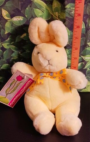 Peluche de conejo de Pascua vintage 9" amarillo Commonwealth Pascua primavera - Imagen 19 de 24