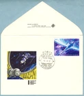 1972 Stamped Soviet FDC letter cover with stamp April 12 Cosmonautics Day