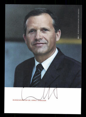 Ernst Strasser Austrian Politician Original Signed # BC G 33135