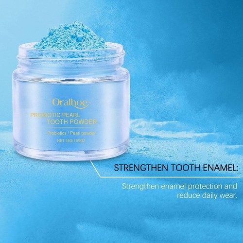 1Pcs Oralhoe Purple Whitening Tooth Powder Dental Restoration Mineral Powder 45g - Picture 7 of 16