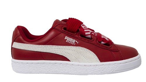 puma basket red leather