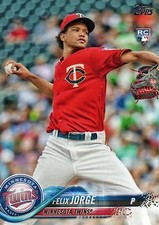 2018 Topps #410 Felix Jorge Minnesota Twins Rookie Card RC