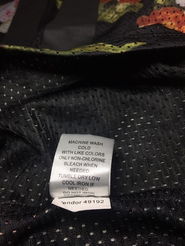 On The Byas Mesh Jersey Number 00 Black Shirt Flower Theme Men's Size Medium! - 第 8/8 張圖片