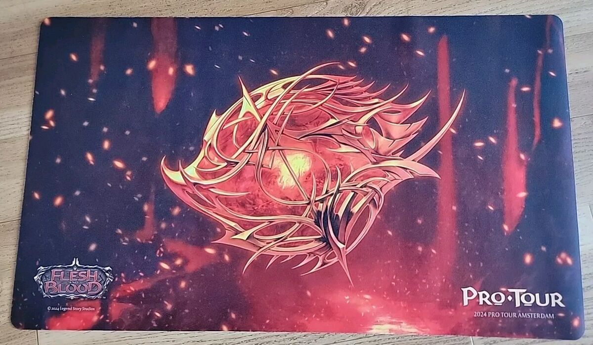 FaB Flesh And Blood TCG Official Playmat Blood of the Dracai FaB Flesh And Blood TCG Official Playmat Blood of the Dracai