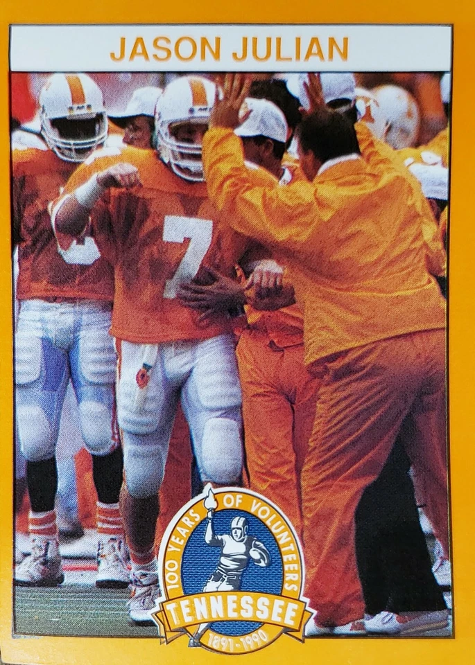 1990 Tennessee Volunteers 100 Years Trading Card Singles - Image 2 of 3