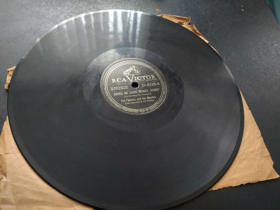 RCA Pat Flowers Texas and Pacific / Bring Me Some Money, Honey 78 RPM 20-2125 Foto 4 de 4