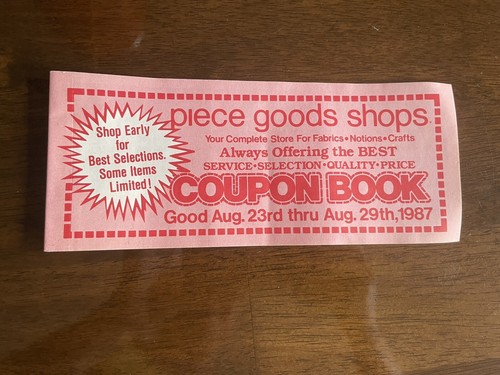 Vintage Coupon Book 1987 VTG Rare Nostalgic Old - Picture 2 of 7