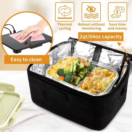 3in1 Car Food Warmer Portable Oven Electric Lunch Box Food Heater - 12V/24V/110V - Picture 6 of 8