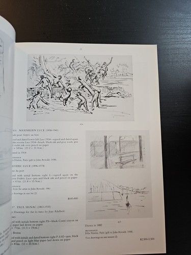 Christie's New York May 11 1994 Property From Estate Of John Rewald - Picture 6 of 7
